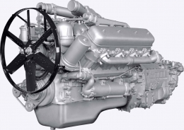Двигатель ЯМЗ-238ДЕ Зерноуборочный комбайн, 330 л.с. без КПП и сцепления 