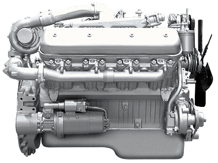 Двигатель ЯМЗ-238Д-18 Кран-трубоукладчик, 330 л.с. без КПП и сцепления 