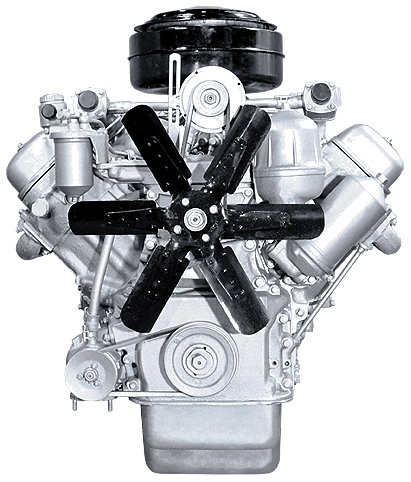 Двигатель ЯМЗ-238М2-20 Урал, 240 л.с. с КПП и сцеплением 