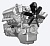 Двигатель ЯМЗ-238АМ2-3 Комбайн кормоуборочный, 225 л.с. без. КПП и сцепления 