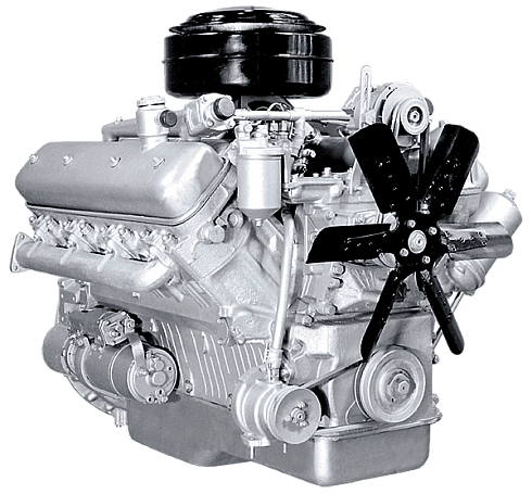 Двигатель ЯМЗ-238М2-38 Урал, 240 л.с. с КПП и сцеплением 