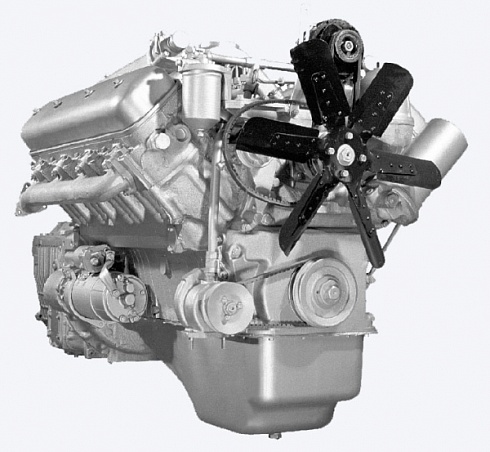 Двигатель ЯМЗ-238АМ2-1 Скрепер МоАЗ,  тягач МоАЗ, каток МоАЗ, 225 л.с. без КПП и сцепления 