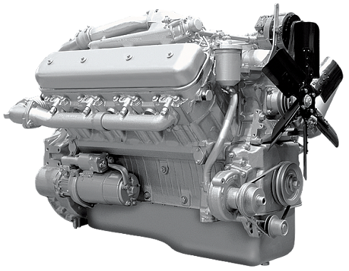 Двигатель ЯМЗ-238Д-13 Лесопромышленная машина, 330 л.с.  без КПП и сцепления 